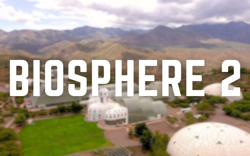 Vue de drone de Biosphère 2